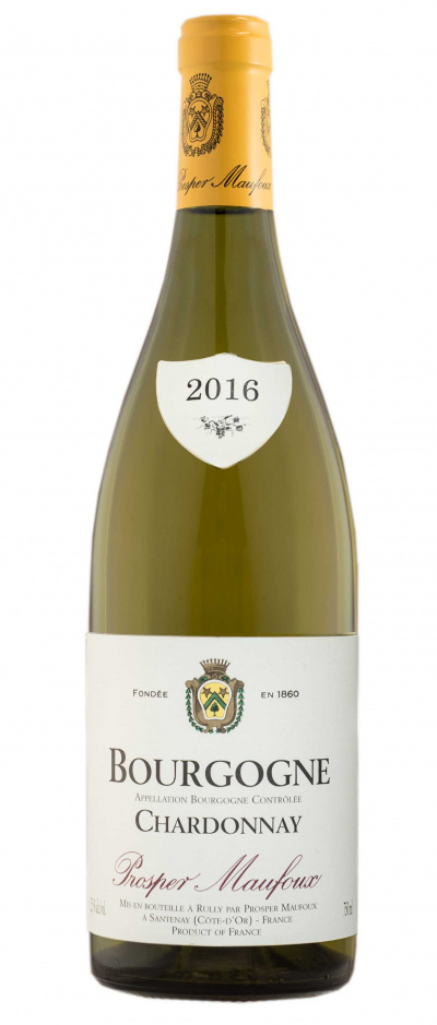 bourgogne chardonnay,chardonnay prosper maufoux bourgogne chardonnay 2016